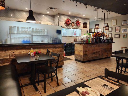 Restaurant kitchen area