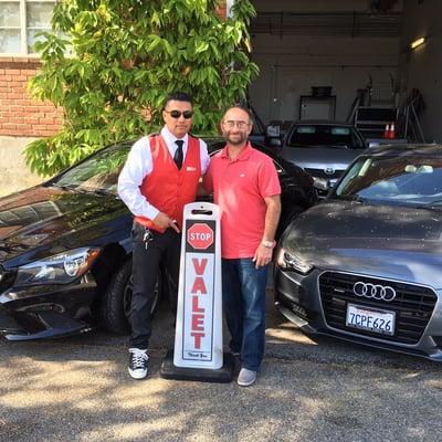 APC VALET owner Eddy and his supervisor Luis at Converse Showroom Event