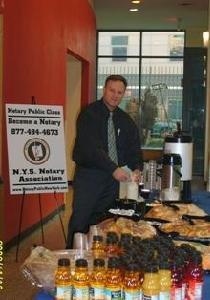 Notary Classes NY have catered breakfast!