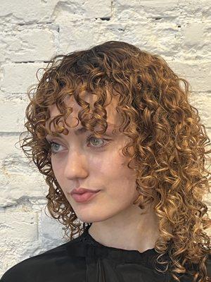 Curly cut and color