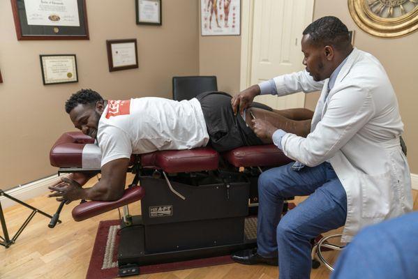 Dr. Desulme relies on several specialized techniques, including Myofascial Release Therapy, to address varying athletic ailments.