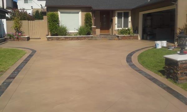 Completed Driveway - Santa Fe Tile Design