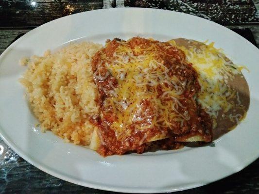 Enchilada plate, pretty good.