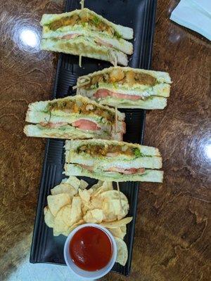 Vegetable Masala Grill Sandwich