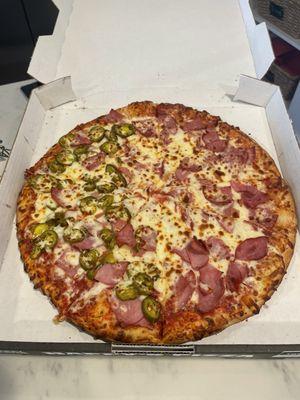 Ham and half jalapeño