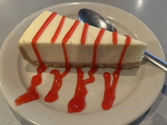 Cheesecake with Strawberry Sauce