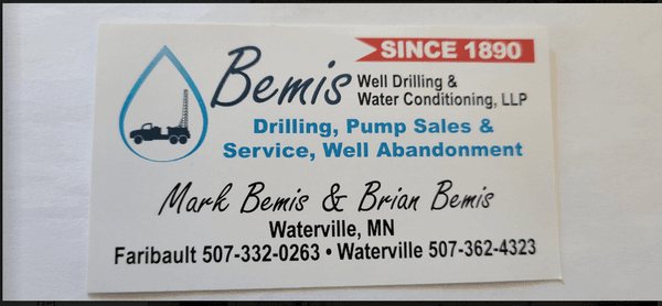 Bemis Well Drilling & Water Conditioning, LLP