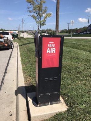 The best air pumps in the city are at The Hy-Vee