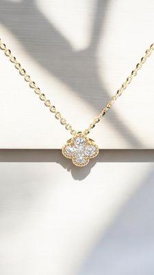 New Diamond Clover Necklace