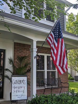 Freedom is flying proudly.