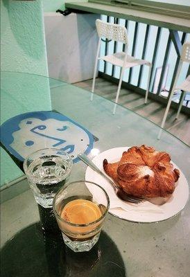 Kouign Amann and espresso (total $7)