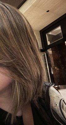 Light brown partial highlights