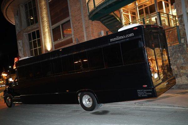 Party bus that seats 40 passengers