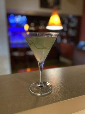 The Medusa (cucumber martini)