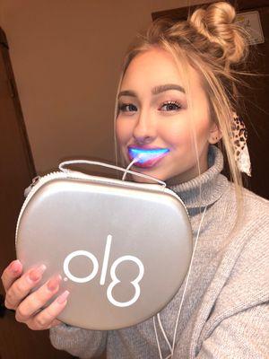 Brighten your smile with our Glo whitening system!