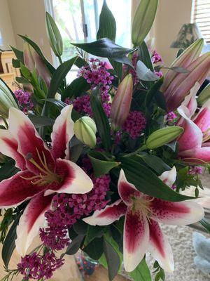 Rubric lilies are beautiful and so fragrant