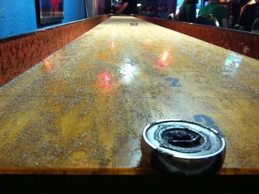 Best 3 point in shuffleboard ever!!