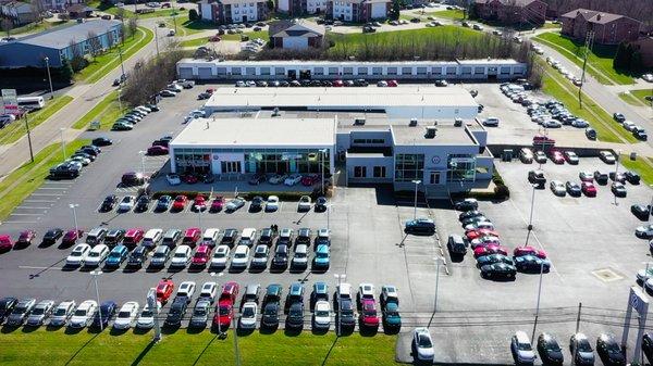 Fairfield Volkswagen Dealership Aerial shot