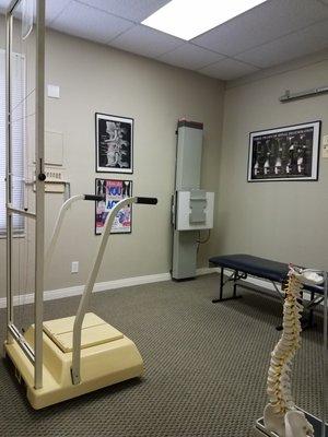 This is our exam and x-ray room for new patients and re-exams of existing patients.