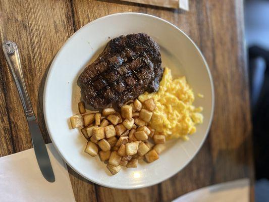 Steak & Eggs with potatoes