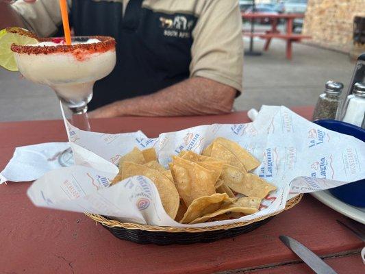 Chips and margarita