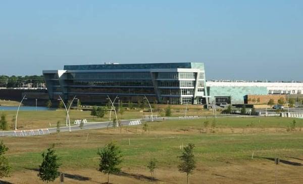 Front of the police station/fire admin