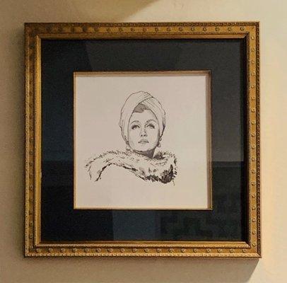 Framed drawing