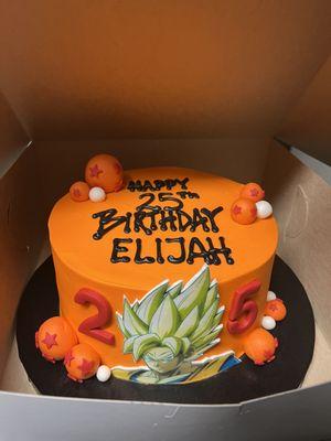 Goku Birthday Cake