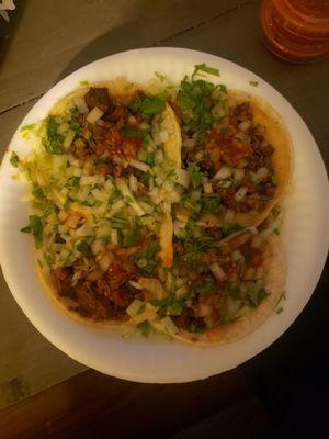 4 asada tacos.