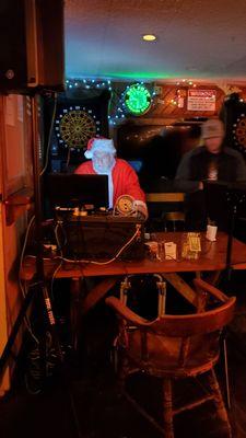 Even Santa stops at this bar