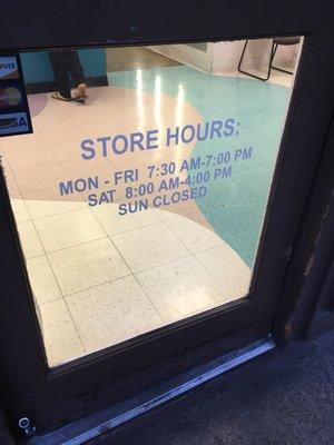 Store hours