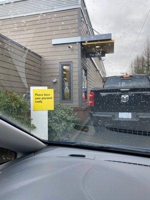 Please have my payment ready? I only have 20 minutes waiting in the drive thru to get my payment ready. Crazy people.