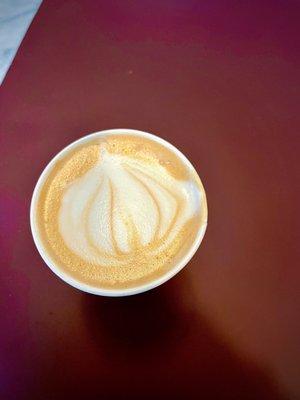 Candied yam latte! (Latte art slightly messed up because I needed to take a sip before snapping a pic )