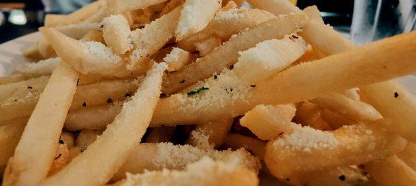 Parmesan fries $5.99...Tanqueray and tonic doubles $23+ each.