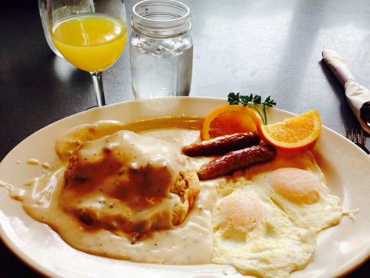 One biscuit breakfast