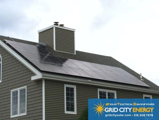 All black solar panels. Job done by Grid City Energy.