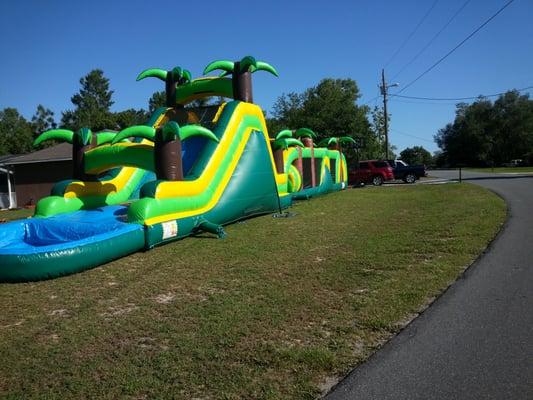 Tropical Blast Obstacle Course w/ pool