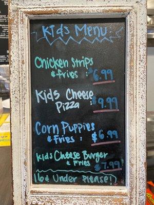 Kids Menu