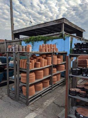 More terracotta pots.