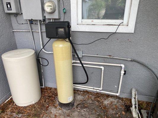 Water softener changeout.