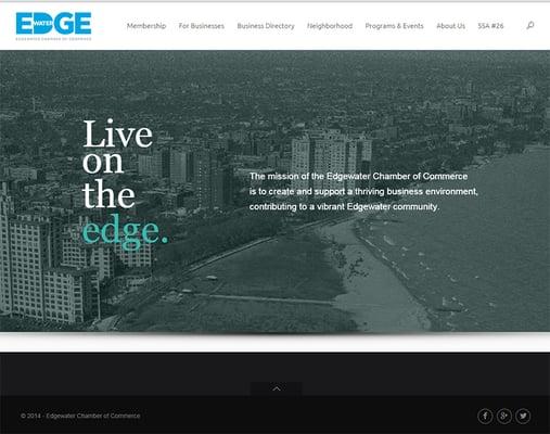 We designed and developed a WordPress site with custom business directory for our neighbors at the Edgewater Chamber of Commerce.