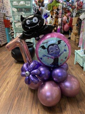 Halloween birthday party balloon  centerpiece