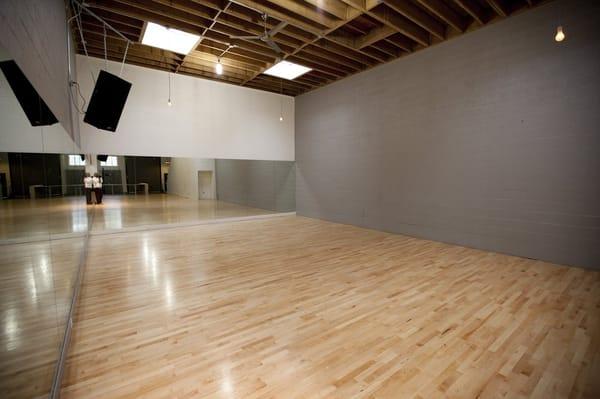 Downstairs studio at The City Dance Annex (1420 Harrison)