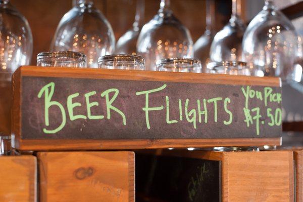 Beer & Wine flights available