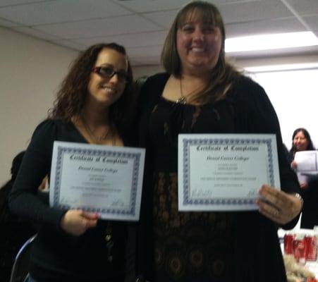 Gizelle and Amy receive more continuing education. 2014