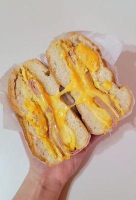 Ham egg and cheese