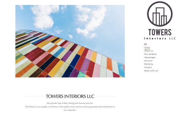 Web design for Towers Interiors LLC / Diseño web para Towers Interiors LLC