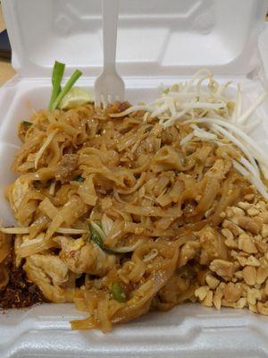 Delicious Pad Thai, definitely made fresh. Very polite staff too :)  Pad Thai Noodles with Pork