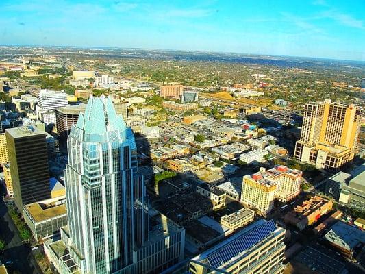 Frost Tower views from the Austonian are simply breathtaking!