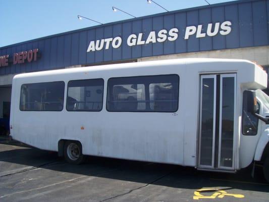 CUSTOM BUS GLASS